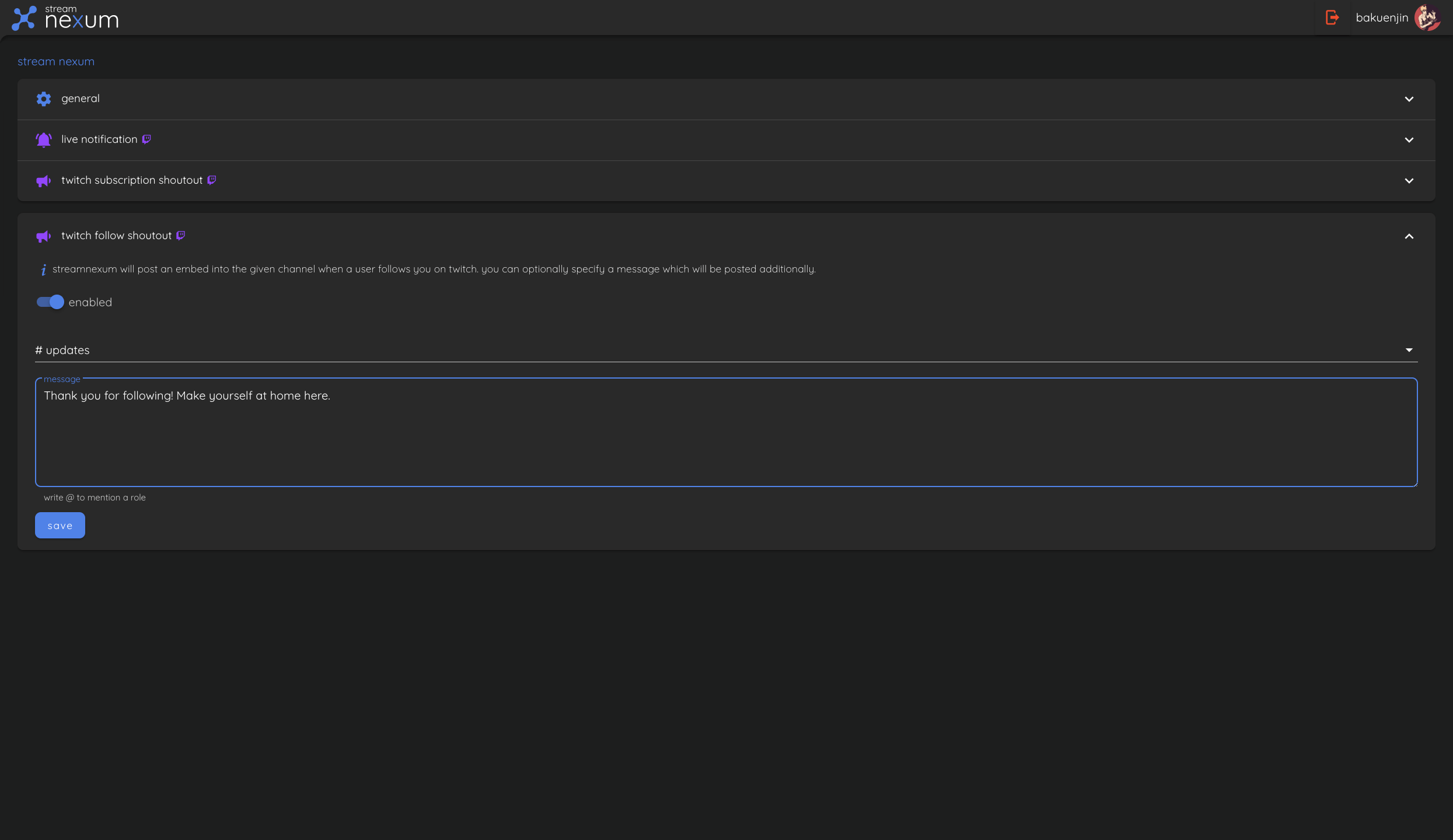 follower-shoutout-settings guide